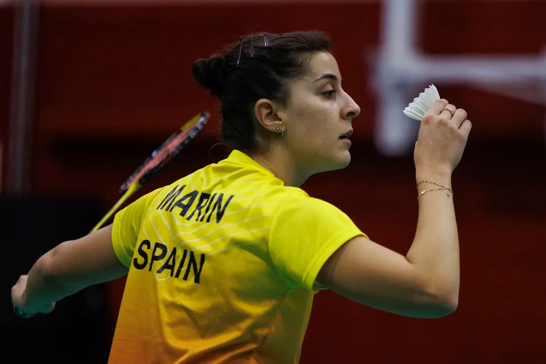 La deportista espa&ntilde;ola Carolina Marin, en una foto de archivo. EFE/ Sergio P&eacute;rez