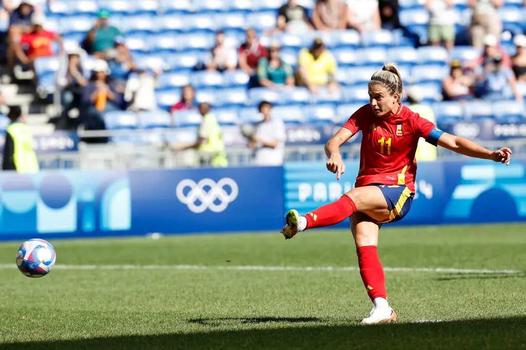 - La jugadora de Espa&ntilde;a Alexia Putellas durante el partido por la medalla de bronce. EFE/ Miguel To&ntilde;a