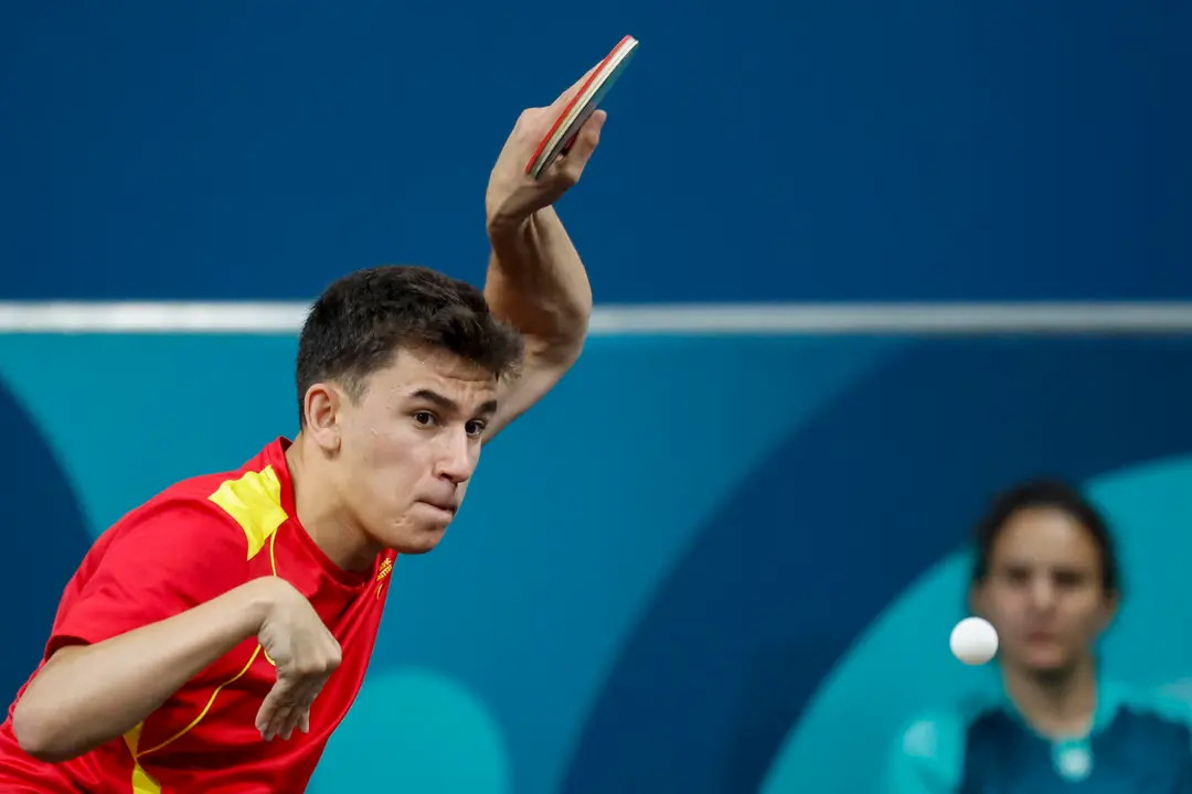 El espa&ntilde;ol Ander Cepas, de tenis de Mesa, este en los Juegos Paral&iacute;mpicos de Par&iacute;s 2024. EFE/Javier Etxezarreta