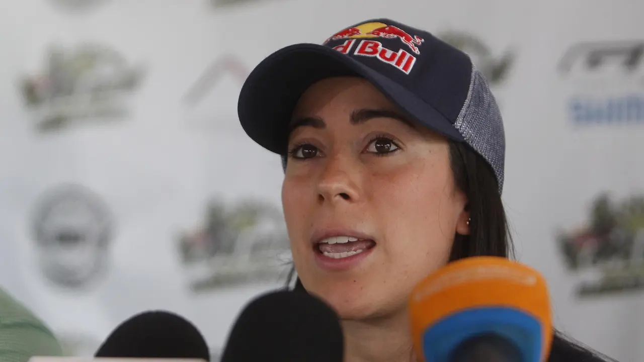 Imagen de archivo de la bicampeona ol&iacute;mpica en BMX, la colombiana Mariana Paj&oacute;n, quien ha evaluado este mi&eacute;rcoles sus expectativas para los Juegos de Par&iacute;s 2024. EFE/Luis Eduardo Noriega A.