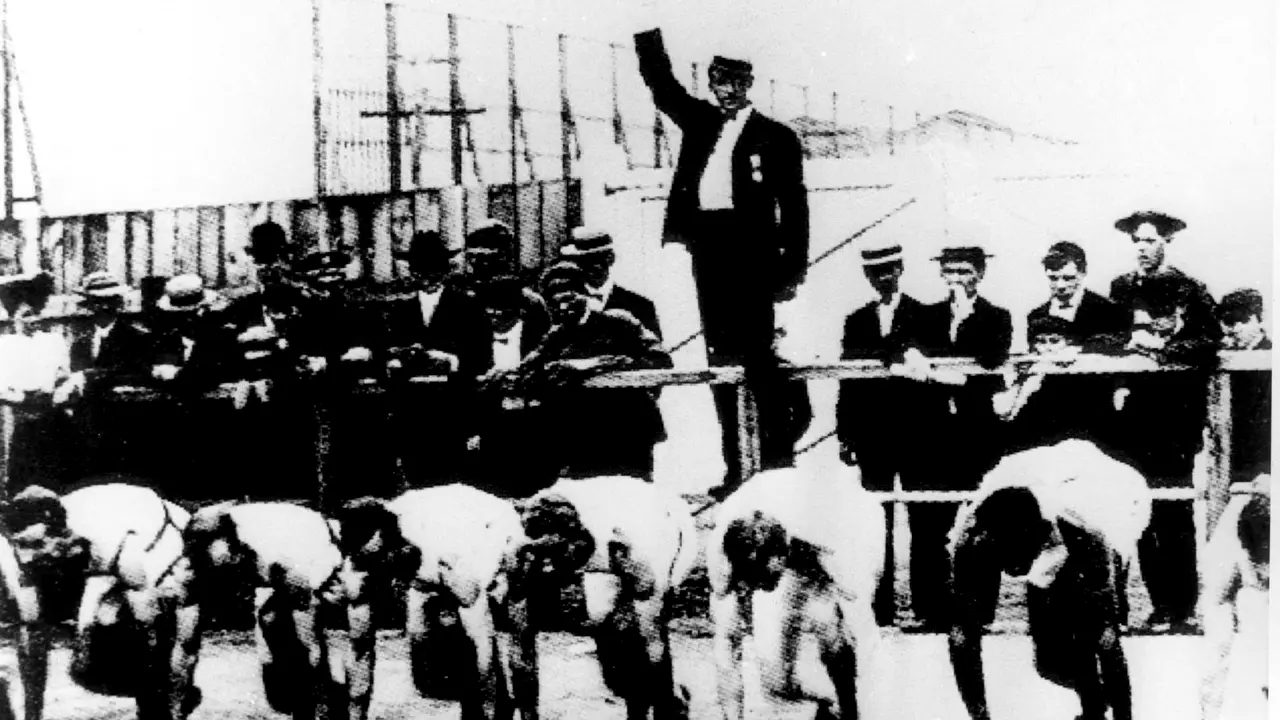 Juegos Ol&iacute;mpicos de Par&iacute;s 1900. Momento de la salida de una carrera. EFE/Archivo