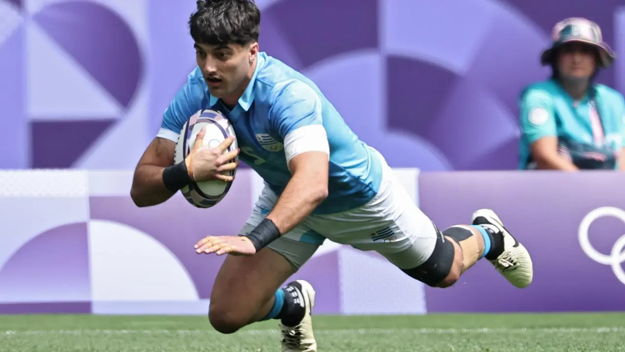 El uruguayo Bautista Basso, durante el partido ante Estados Unidos. EFE/EPA/CHRISTOPHE PETIT TESSON