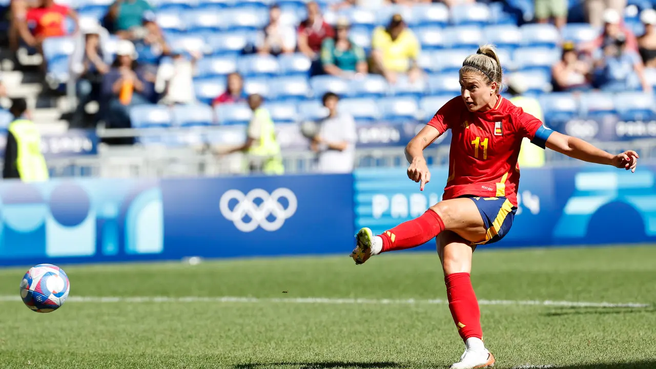 - La jugadora de Espa&ntilde;a Alexia Putellas durante el partido por la medalla de bronce. EFE/ Miguel To&ntilde;a